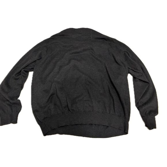 NWT Gray Cotton Blend IZOD Pullover V neck Sweater / Mens Big and Tall 2XL - Picture 3 of 4